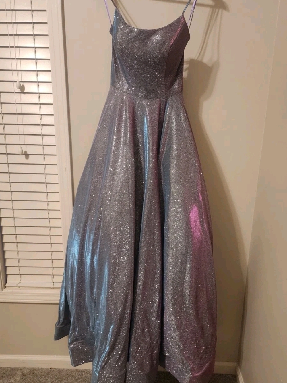 Ball Gown David's Bridal Iridescent Metallic Dress Size 4
